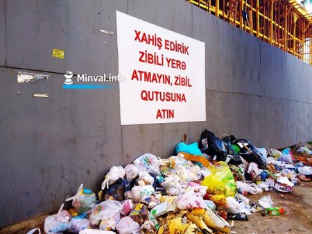 Bakının Yasamal rayonunda gülünc mənzərə – Problem zibillikdən daha betərdir…